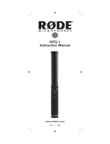 Rode NTG-1 Richtmikrofon Owner's manual