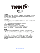 Tyan S7052GM5NR User manual