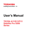 Toshiba A11 (PTSE0C-00Q00N) User manual