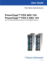 Extron PowerCage FOX AEX 104 User manual