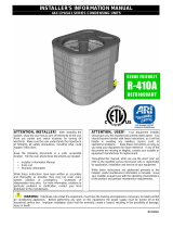 Crown Boiler Taos 13 Seer 4AC13 Condenser User manual