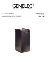 Genelec 1091A Active Subwoofer Operating instructions