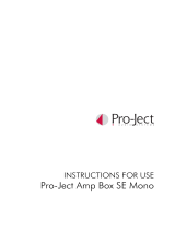 Pro-Ject Audio Systems Amp Box SE Mono User manual