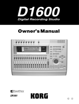 Korg D1600 User manual