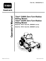 Toro TITAN Z5200 Zero-Turn-Radius Riding Mower User manual