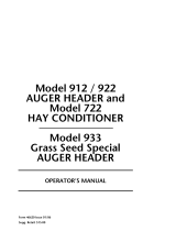 MacDon 912 and 922 Auger User manual
