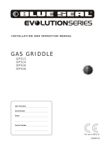 Blue Seal GP516-B Operating instructions