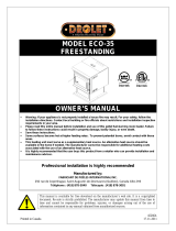 Drolet ECO-35 PELLET STOVE User manual