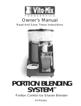 Vita-Mix Portion Blending System Owner's manual