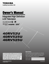 Toshiba 46RV525U - 46" LCD TV User manual