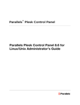 Parallels Plesk Plesk Panel 8.6 Unix User guide
