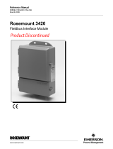 Rosemount 3420 Fieldbus Interface Module Owner's manual