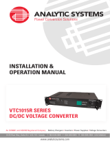 Analytic Systems VTC1015R-48-24 Owner's manual