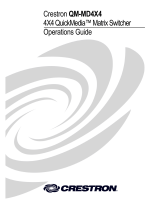 Crestron QM-MD4X4 User manual