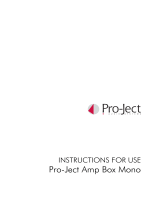 Pro-Ject Audio Systems Amp Box Mono User manual