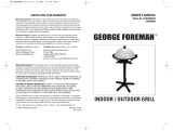 George Foreman GGR200RDDS User manual