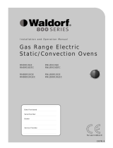 Waldorf 800 Series RNL8910GEC Operating instructions