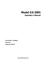 RKI Instruments GX-2001 User manual