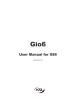 Vxl GIO 6 User guide