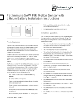 Interlogix Indoor Wireless Pet Immune SAW PIR Detector (60-807-01-95R) Installation guide