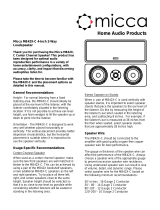 Micca MB42X-C (MKIII) User manual