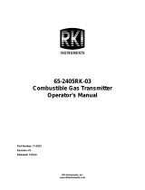 RKI Instruments 65-2405RK-03 Owner's manual
