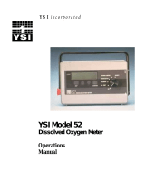 YSI Model 52 Owner's manual