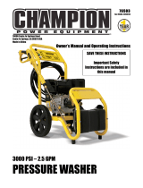 Champion Power Equipment Pressure Washer Owner's manual