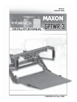 Maxon GPTWR-3 SERIES (2008 Release) Installation guide