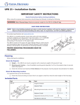 Extron UPB 25 User manual