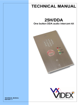 Videx Security 25H/DDA Owner's manual