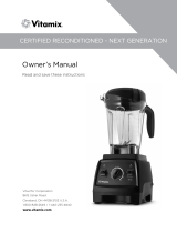 Vitamix Certified Reconditioned Next Generation Owner's manual