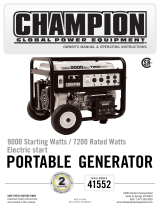Champion Power Equipment 41552 User manual