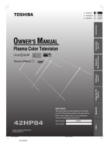 Toshiba 42HP84 User manual