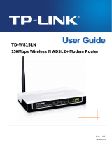TP-LINK TD-W8151N Owner's manual
