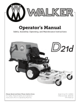 Walker D21d User manual