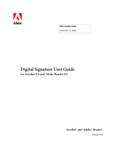 Adobe Digital Signature User manual