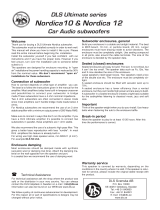 DLS Nordica 10 & 12 Owner's manual