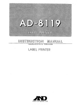 AND AD-8119 User manual