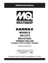 MQ Multiquip RX1575 Operating instructions