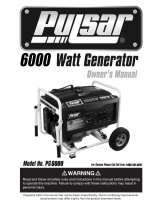 Pulsar PG6000 Owner's manual