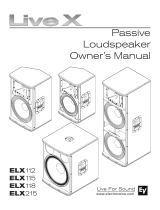 Electro-Voice Live X Passive Loudspeaker User manual