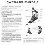 DW 7000 Pedals User manual