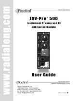Radial Engineering JDV-Pre Owner's manual