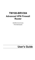 Trendnet TW100-BRV304v2 Owner's manual