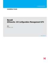 Novell ZENworks 10 Configuration Management SP3  Installation guide