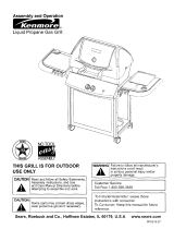Kenmore Liquid propane gas grill Owner's manual