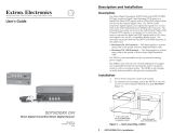 Extron DDTX/DDRX DVI User manual