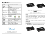 MuxLabHDMI/LAN Extender Kit, HDBT, UHD-4K