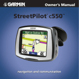 Garmin Avis StreetPilot c550 Owner's manual